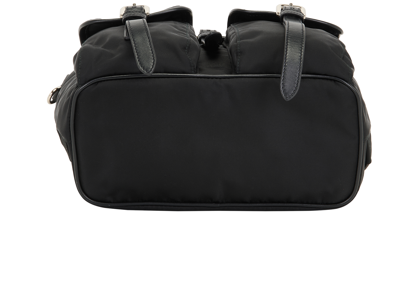 Small Tessuto Backpack, &pound;750, Handbags, Black, Nylon, Top view